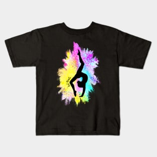 Silhouette Artwork - Gymnast/Dancer Kids T-Shirt